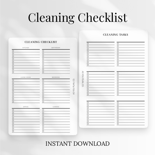 Printable Planner Insert | PDF in A5 and US Letter Formats